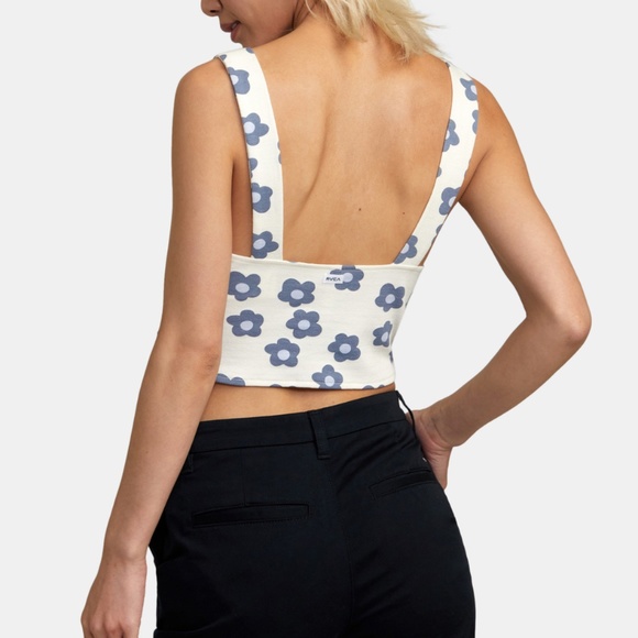 RVCA Pleasure Cropped Tank Top - NWT (L) - Picture 2 of 13